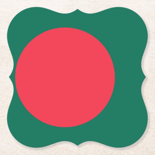 Bangladesh Flag Paper Coaster