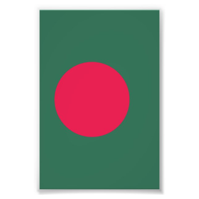 Bangladesh flag photo print (Front)