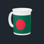 Bangladesh Flag Pitcher<br><div class="desc">Celebrate Bangladeshi heritage at your table with this beautifully crafted pitcher featuring the flag of Bangladesh! Showcasing the striking red circle on a rich green background, this patriotic pitcher brings a bold and meaningful design to your beverage service. Whether you're serving water, juice, or a traditional drink, it’s a perfect...</div>