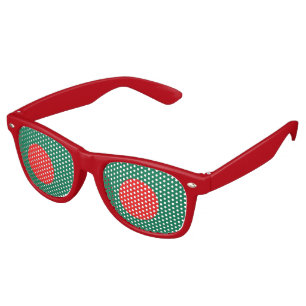 Bangladesh Flag Retro Sunglasses