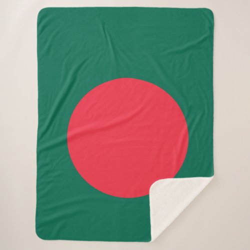 Bangladesh flag Sherpa Blanket