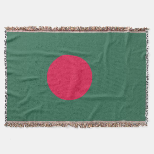 Bangladesh flag throw blanket (Front)