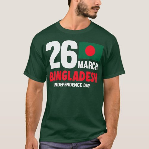Bangladesh Flag Vintage Bangladeshi Independence D T_Shirt
