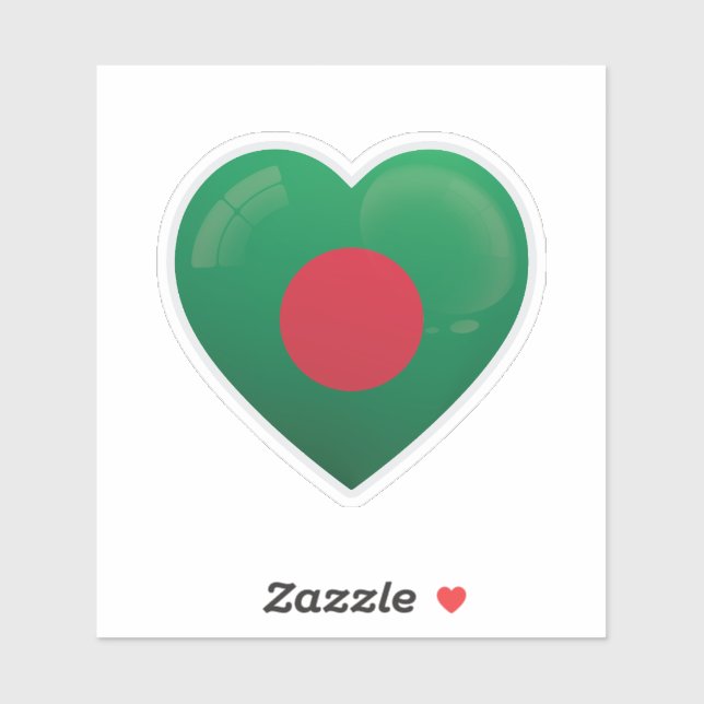 Bangladesh Love Icon Sticker (Sheet)
