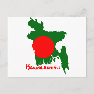 Bangladesh Map / Bangladesh Map Postcard