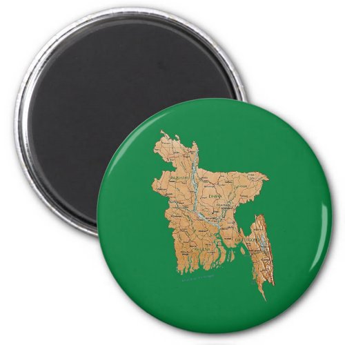 Bangladesh Map Magnet