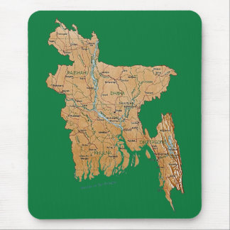 Bangladesh Map Mousepad