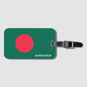Bangladesh National Flag Patriotic Luggage Tag