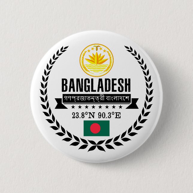 Bangladesh Pinback Button (Front)