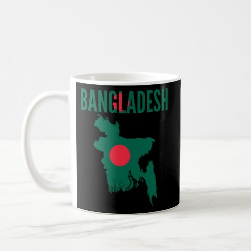 Bangladeshi Bangladesh Country Map Flag Coffee Mug