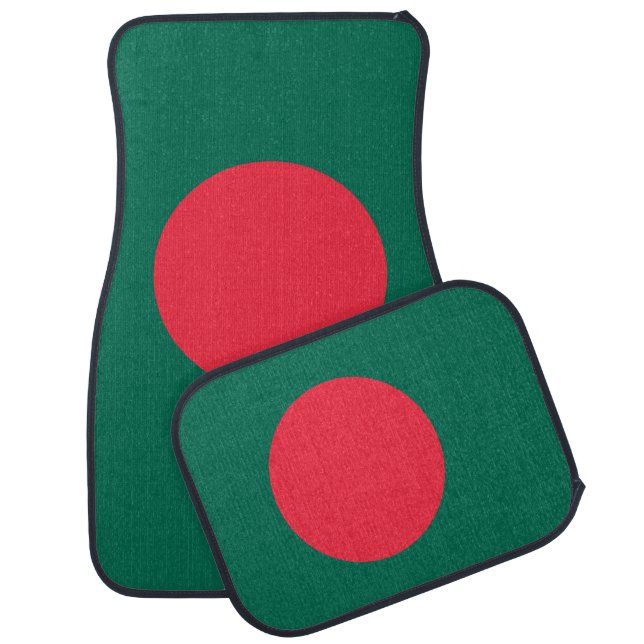 Bangladeshi Flag (Bangladesh) Car Floor Mat (Set)