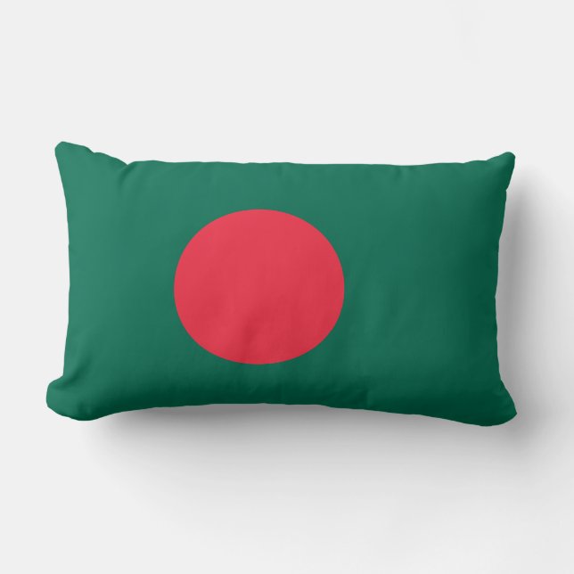Bangladeshi Flag (Bangladesh) Lumbar Pillow (Front)