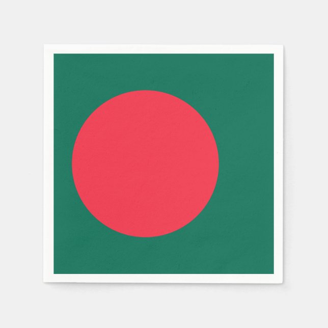 Bangladeshi Flag (Bangladesh) Napkins (Front)