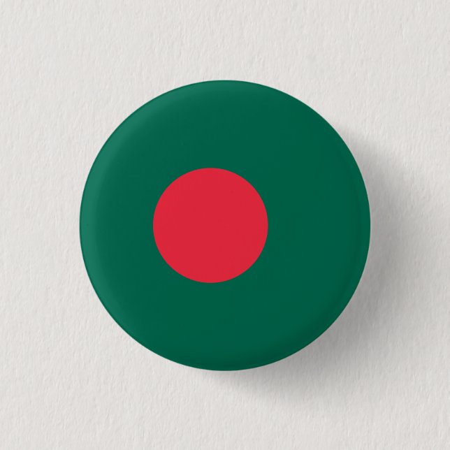 Bangladeshi Flag, Flag of Bangladesh Button (Front)