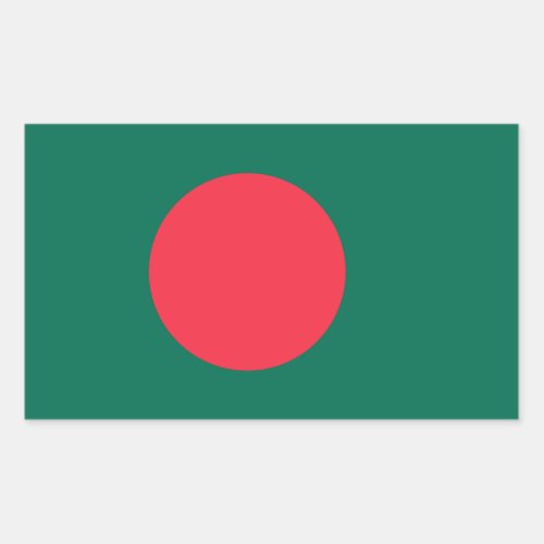 Bangladeshi Flag Flag of Bangladesh Rectangular Sticker