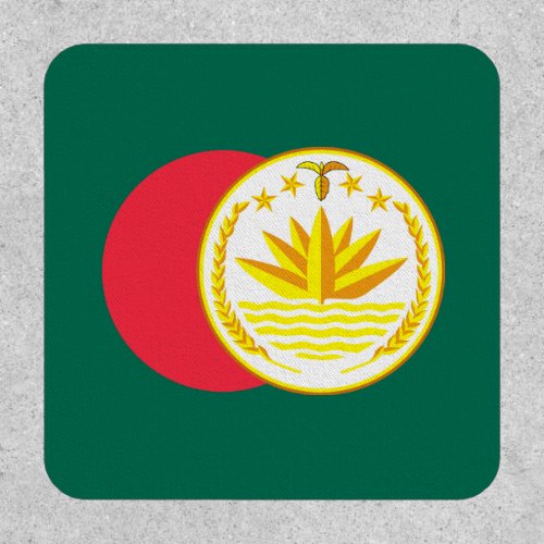 Bangladeshi Flag  National Emblem Bangladesh Patch