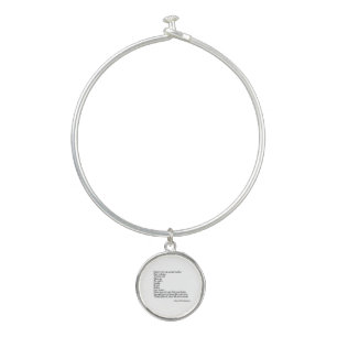 Bangle Bracelet Round Charm, denzel washignton 