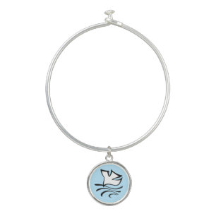 Bangle Bracelet with Charm