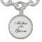 Bangle Bracelet With Mother of the Groom Charm