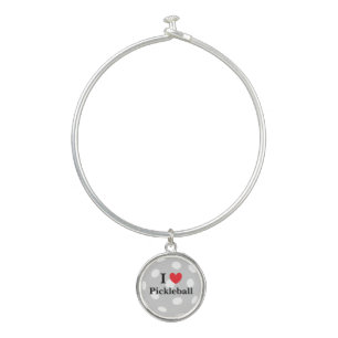 Bangle Bracelet With Round Charm