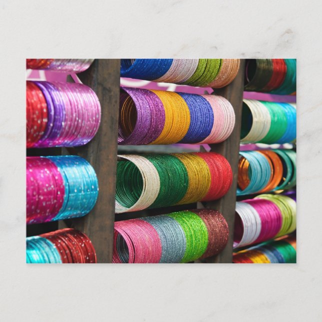 Bangles for Sale in India Postcard (Front)