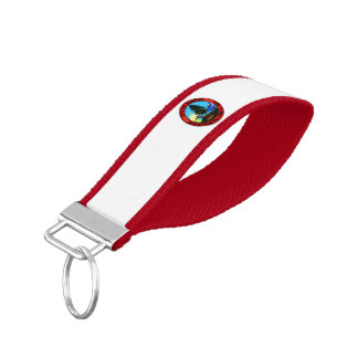 Bangor (Maine) City flag Wrist Keychain