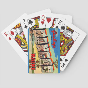 Bangor Maine Greetings Postcard Playing Cards