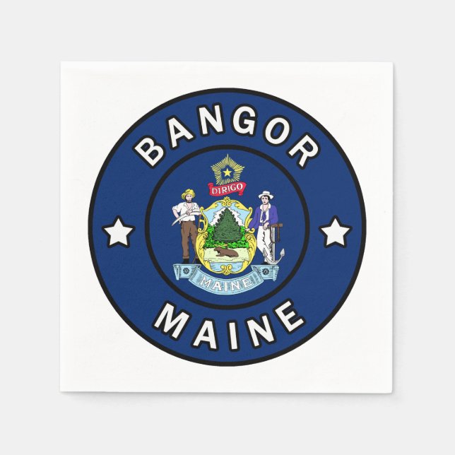 Bangor Maine Napkins (Front)