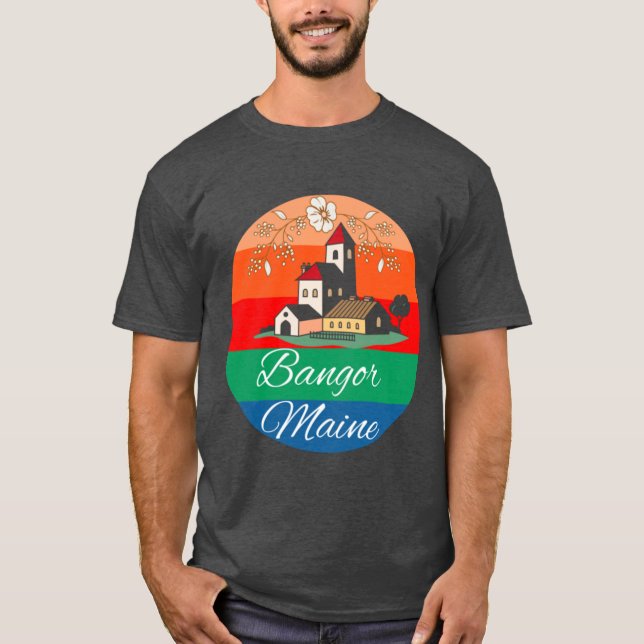 Bangor Maine Scenery T-Shirt (Front)