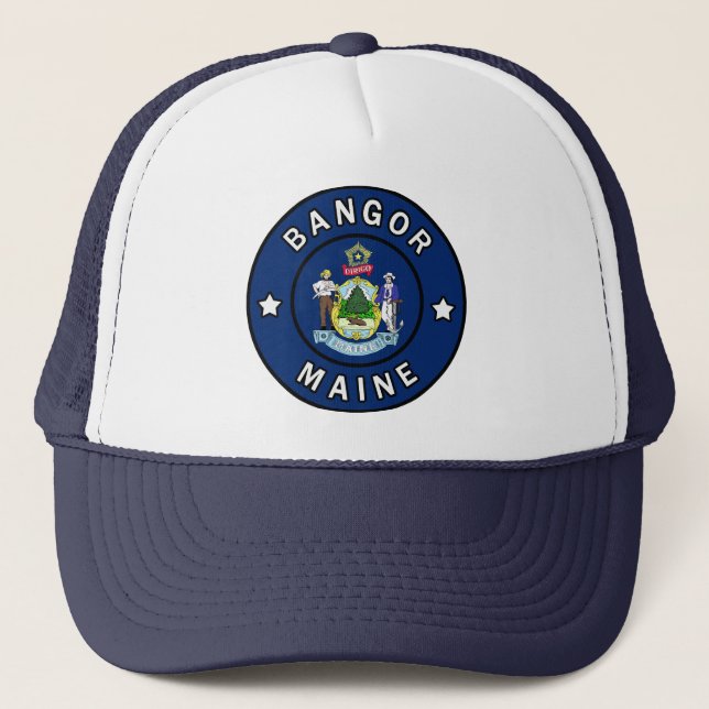 Bangor Maine Trucker Hat (Front)