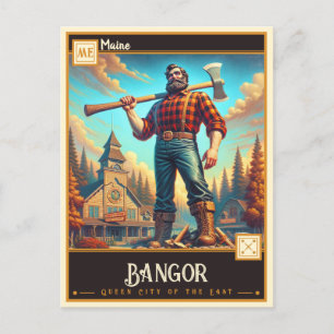 Bangor, Maine Vintage Postcard