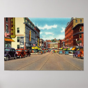 Bangor, ME Vintage Postcard Print