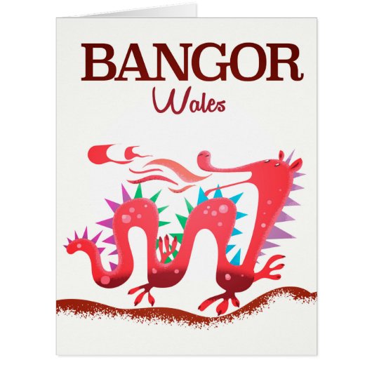 Bangor Wales Dragon poster (Front)