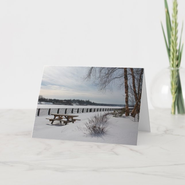 Bangor Waterfront in Bangor, Maine Card (Front)