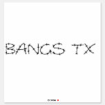 Bangs Texas Barbed Wire Sticker