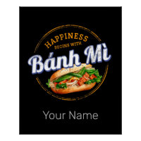 Banh Mi Street Food Baguette Vintage Vietnam Retro