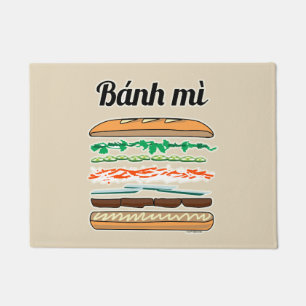 Banh Mi Vietnamese sandwich French bread baguette Doormat