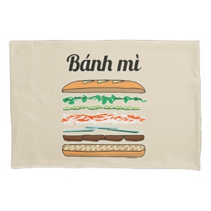 Banh Mi Vietnamese sandwich French bread baguette Pillow Case