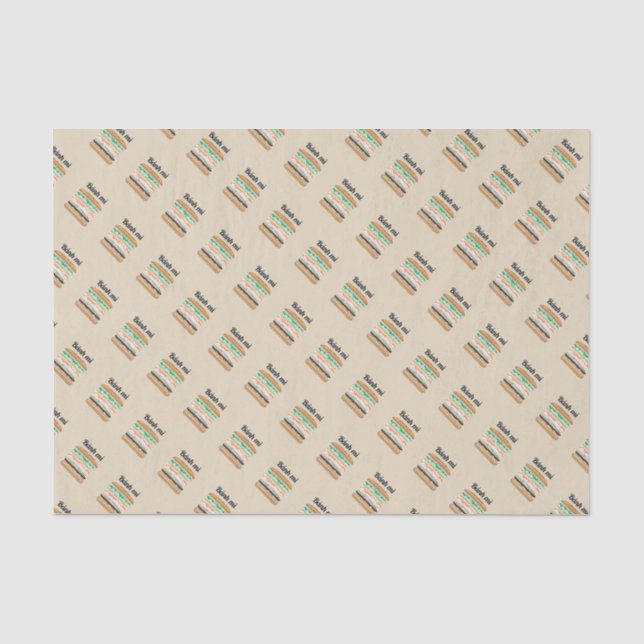 Banh Mi Vietnamese sandwich French bread baguette Tissue Paper (Front)