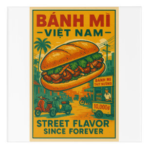 Banh my Vietnamese street food Acrylic Print