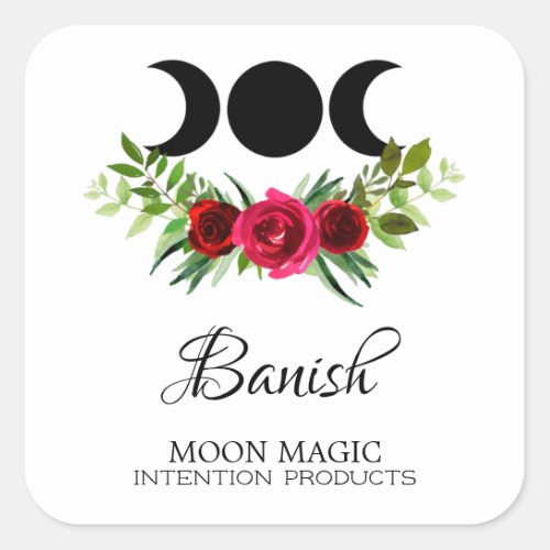 Banish Intention Candle Labels