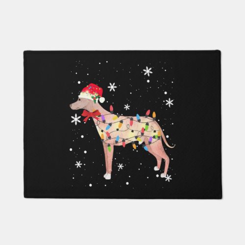 Banjara Hound Vanjari Dog Christmas Light Xmas Mom Doormat