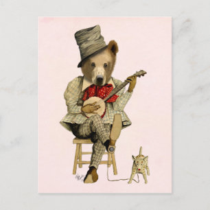 Banjo Bear 3 Postcard