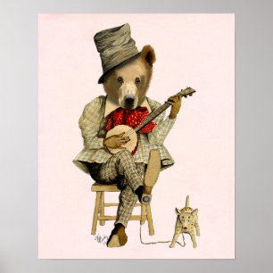 Banjo Bear Poster
