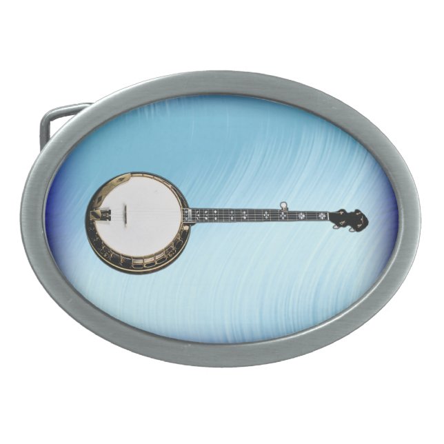 BANJO-BELT BUCKLE OVAL BELT BUCKLE (Front)