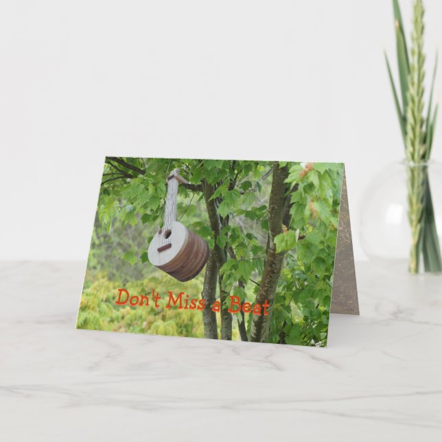 Banjo Birdhouse - customize any occasion Card (Front)