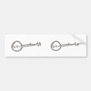 Banjo Bumper Sticker