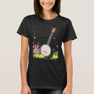 Banjo Bunny Easter Egg Hunt Banjo Easter Sunday T-Shirt