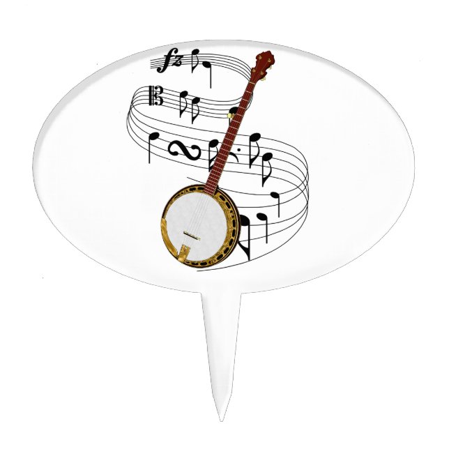 Banjo Cake Topper (Front)