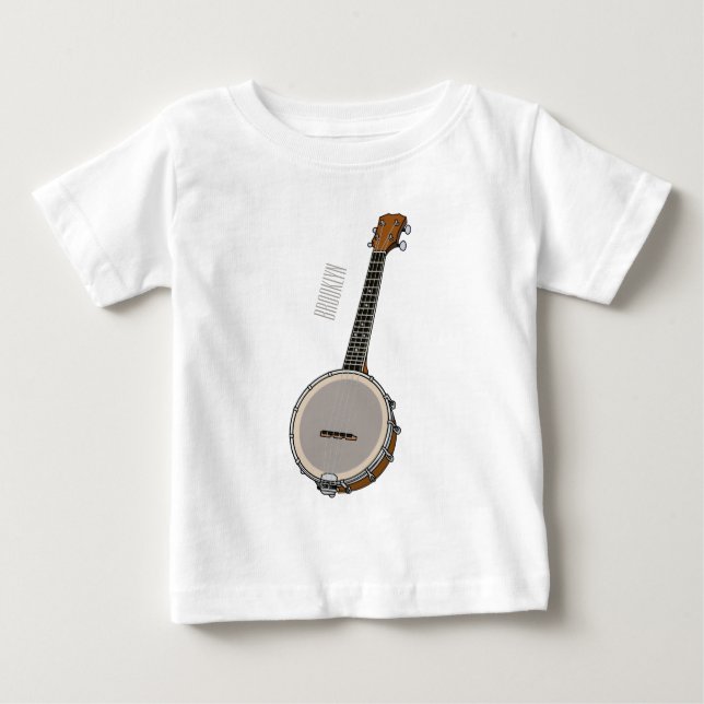 Banjo cartoon illustration  baby T-Shirt (Front)